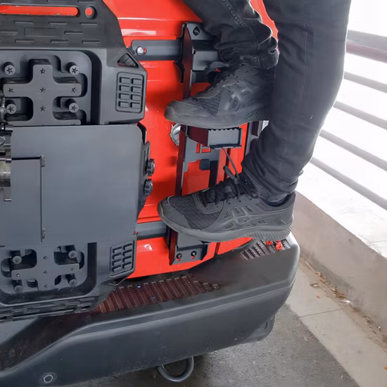 Porta do carro passo dobradiça pé pedal lateral pé resto peg escada da porta exterior para jeep wrangler jk 2007